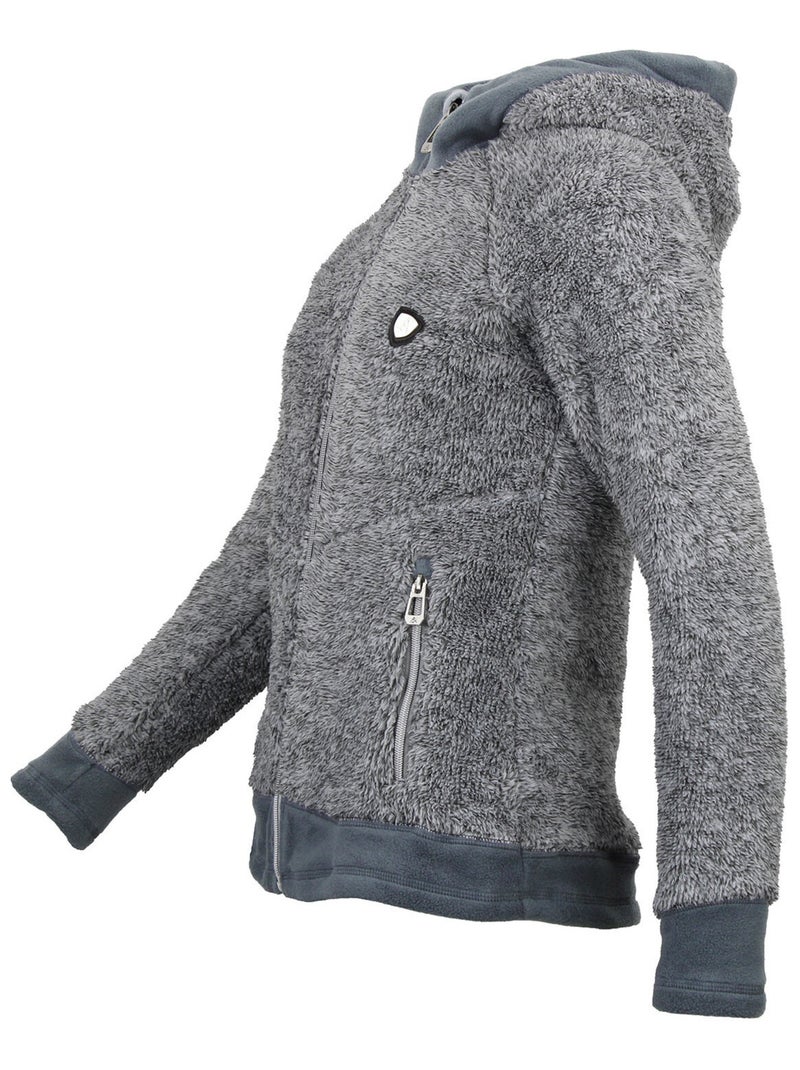 Blouson polaire   ALMI - PEAK MOUNTAIN Gris - Kiabi