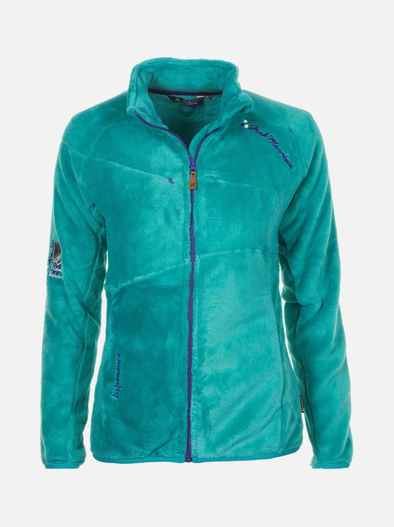 Blouson polaire   ALONO - PEAK MOUNTAIN Vert - Kiabi