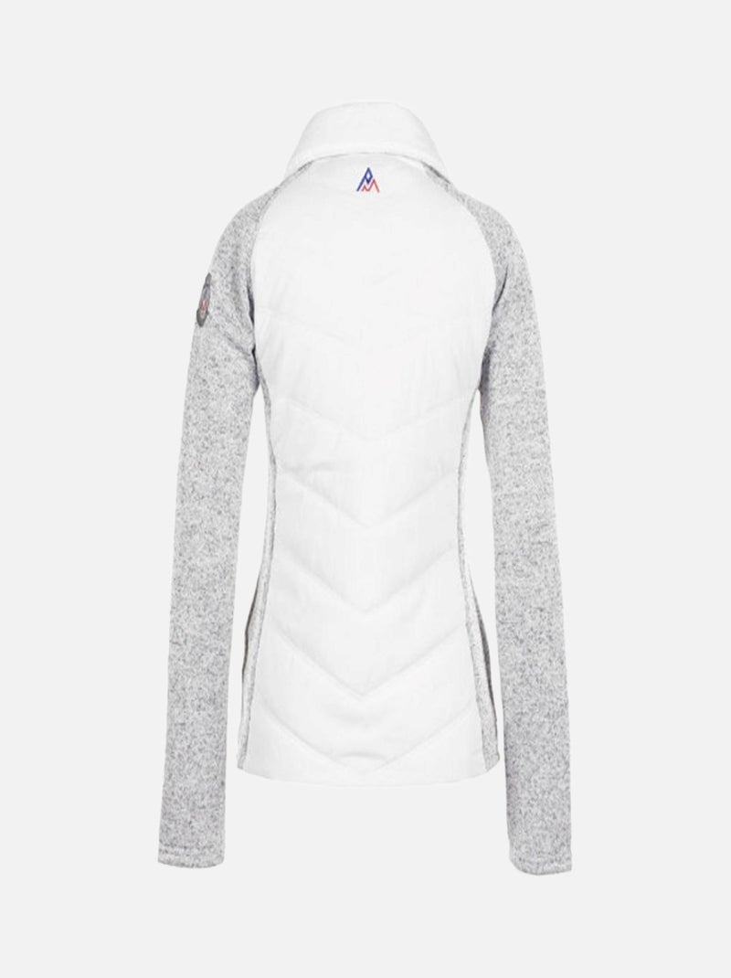 Blouson polaire   ALPES - PEAK MOUNTAIN Blanc - Kiabi