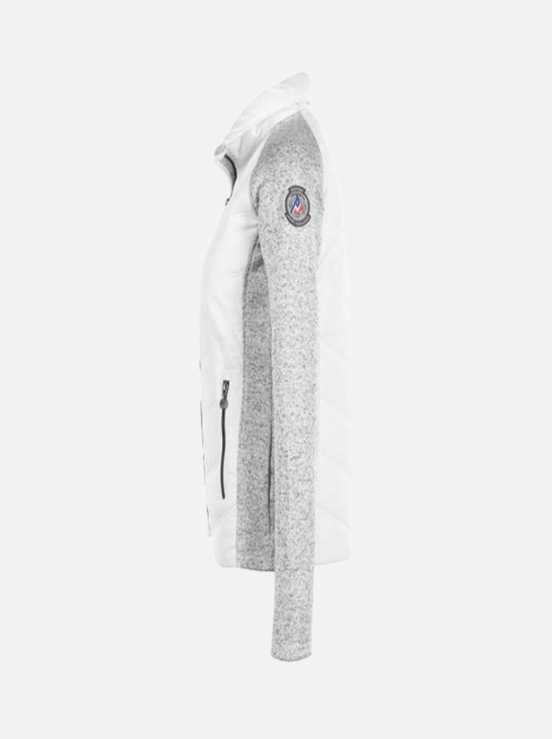 Blouson polaire   ALPES - PEAK MOUNTAIN Blanc - Kiabi