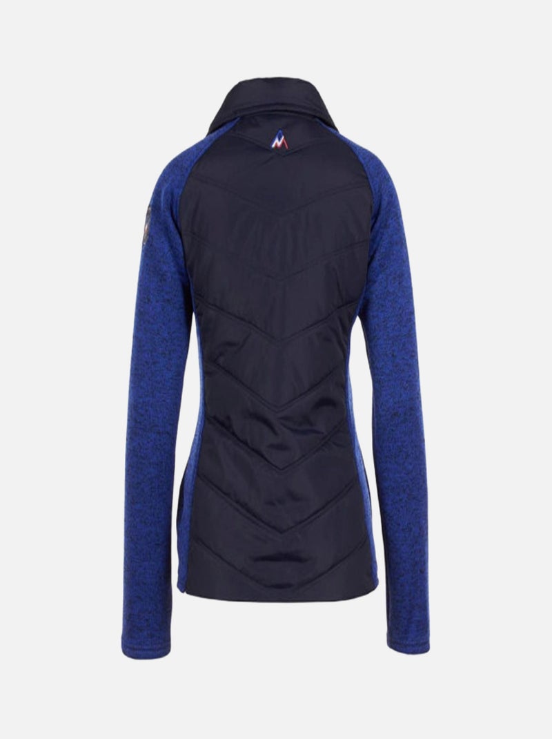 Blouson polaire   ALPES - PEAK MOUNTAIN Bleu marine - Kiabi