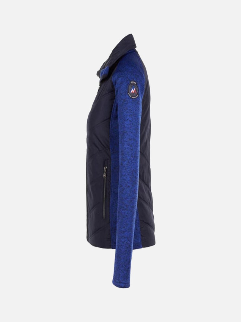 Blouson polaire   ALPES - PEAK MOUNTAIN Bleu marine - Kiabi