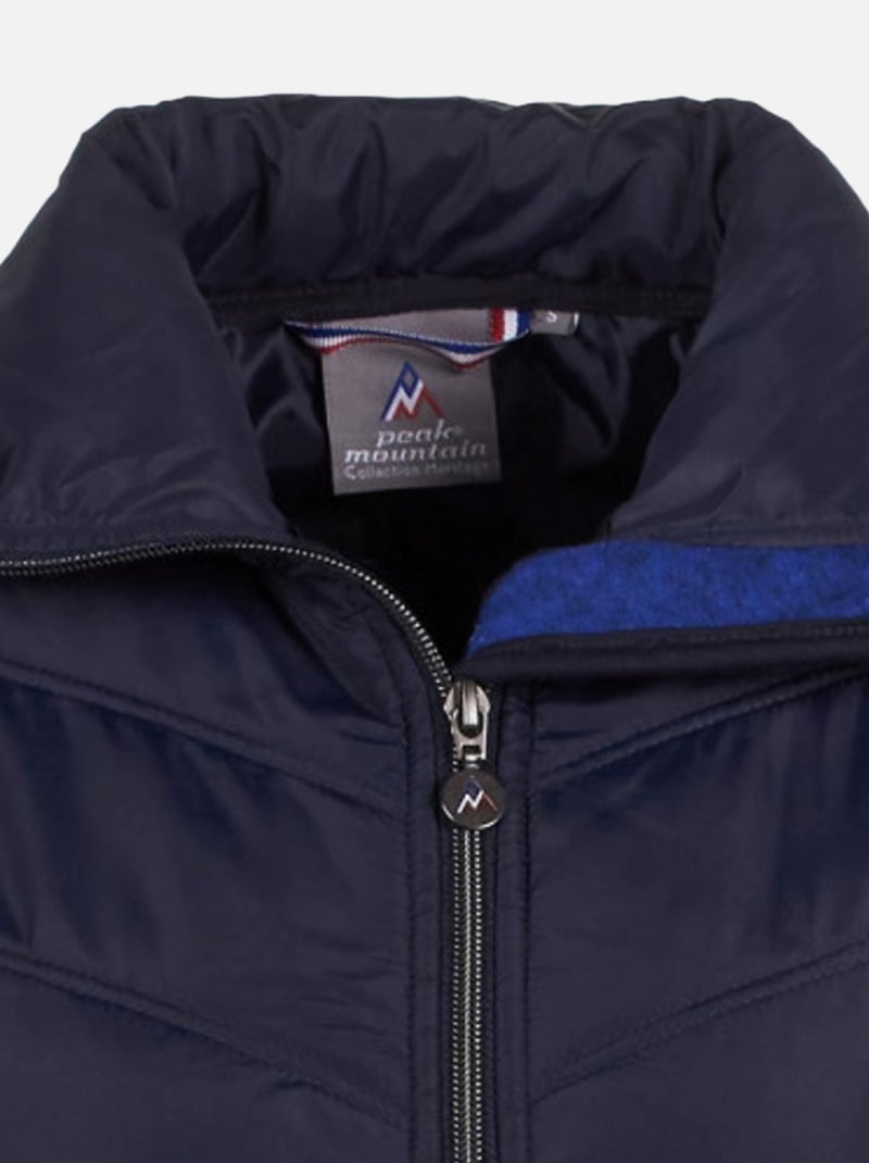Blouson polaire   ALPES - PEAK MOUNTAIN Bleu marine - Kiabi