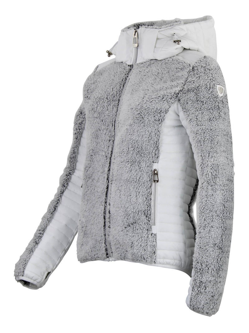 Blouson polaire   AMARANT - PEAK MOUNTAIN Blanc - Kiabi