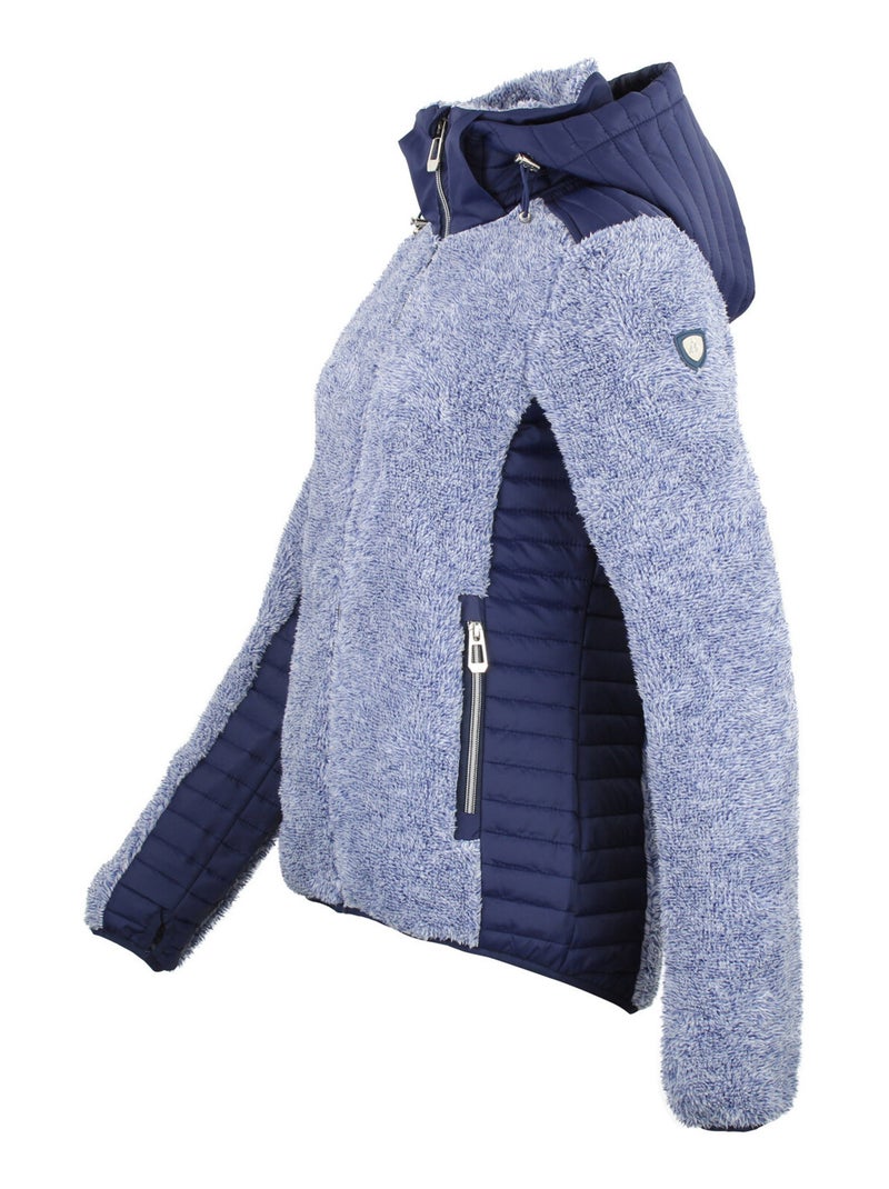 Blouson polaire   AMARANT - PEAK MOUNTAIN Bleu nuit - Kiabi