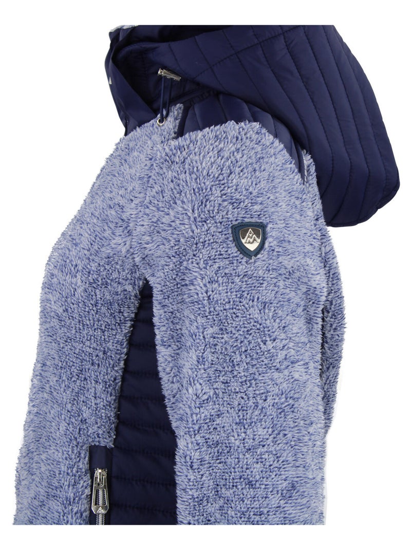 Blouson polaire   AMARANT - PEAK MOUNTAIN Bleu nuit - Kiabi