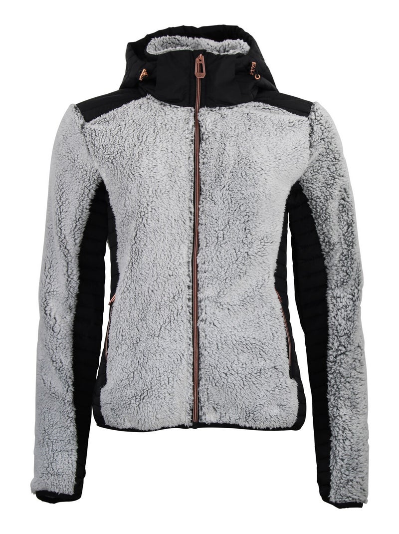 Blouson polaire   AMARANT - PEAK MOUNTAIN Noir Noir - Kiabi
