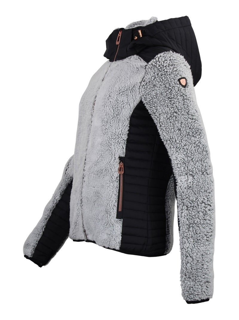 Blouson polaire   AMARANT - PEAK MOUNTAIN Noir Noir - Kiabi