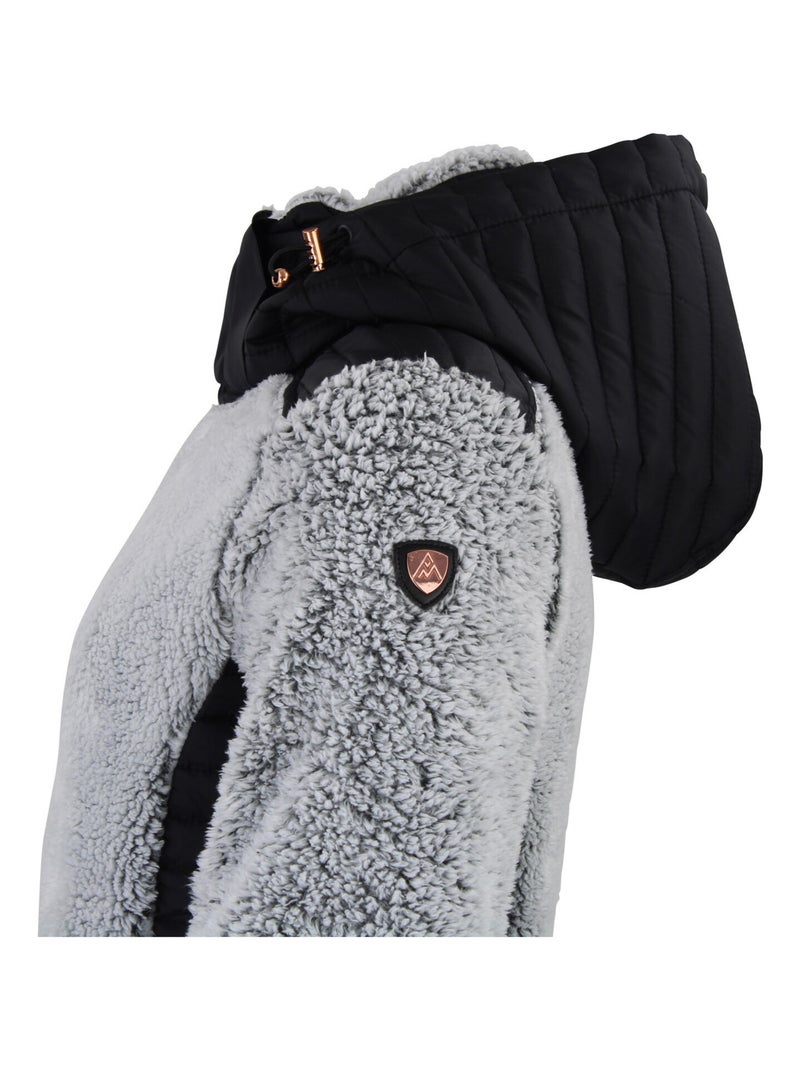 Blouson polaire   AMARANT - PEAK MOUNTAIN Noir Noir - Kiabi