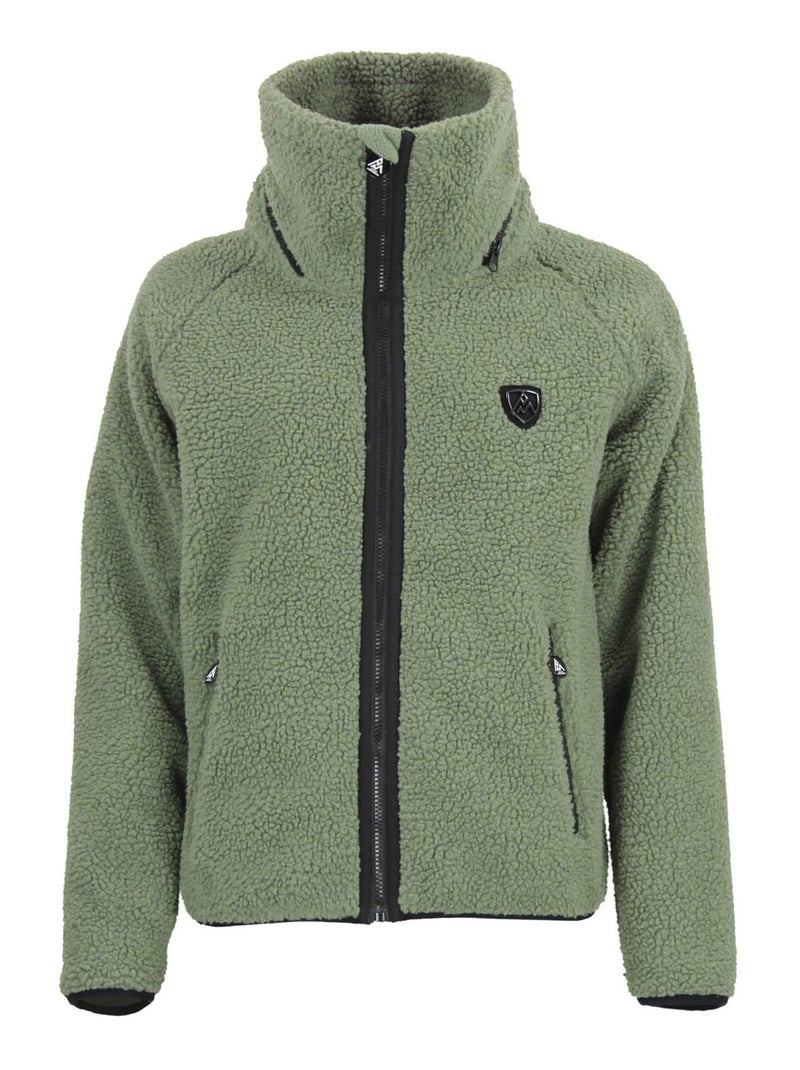 Blouson polaire AMAY - PEAK MOUNTAIN Kaki - Kiabi