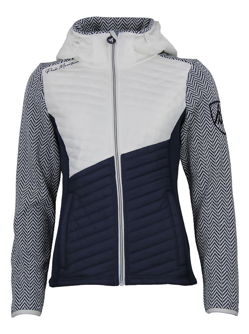 Blouson polaire AMIR - PEAK MOUNTAIN Blanc Bleu marine - Kiabi