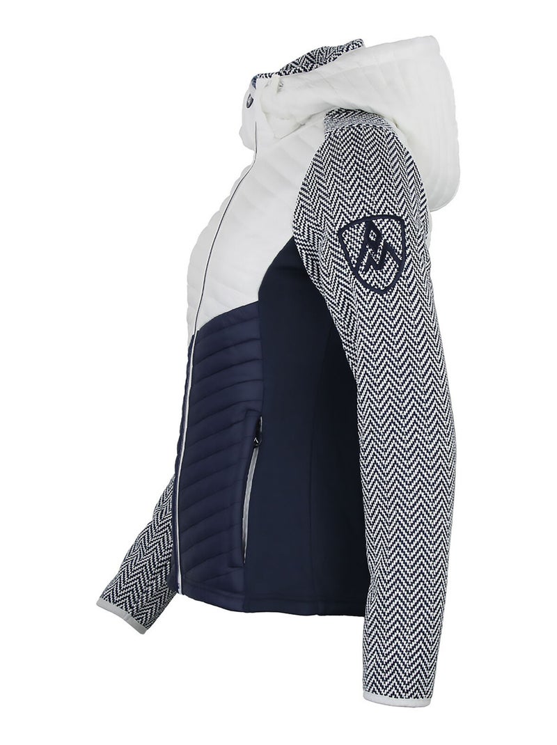 Blouson polaire AMIR - PEAK MOUNTAIN Blanc Bleu marine - Kiabi