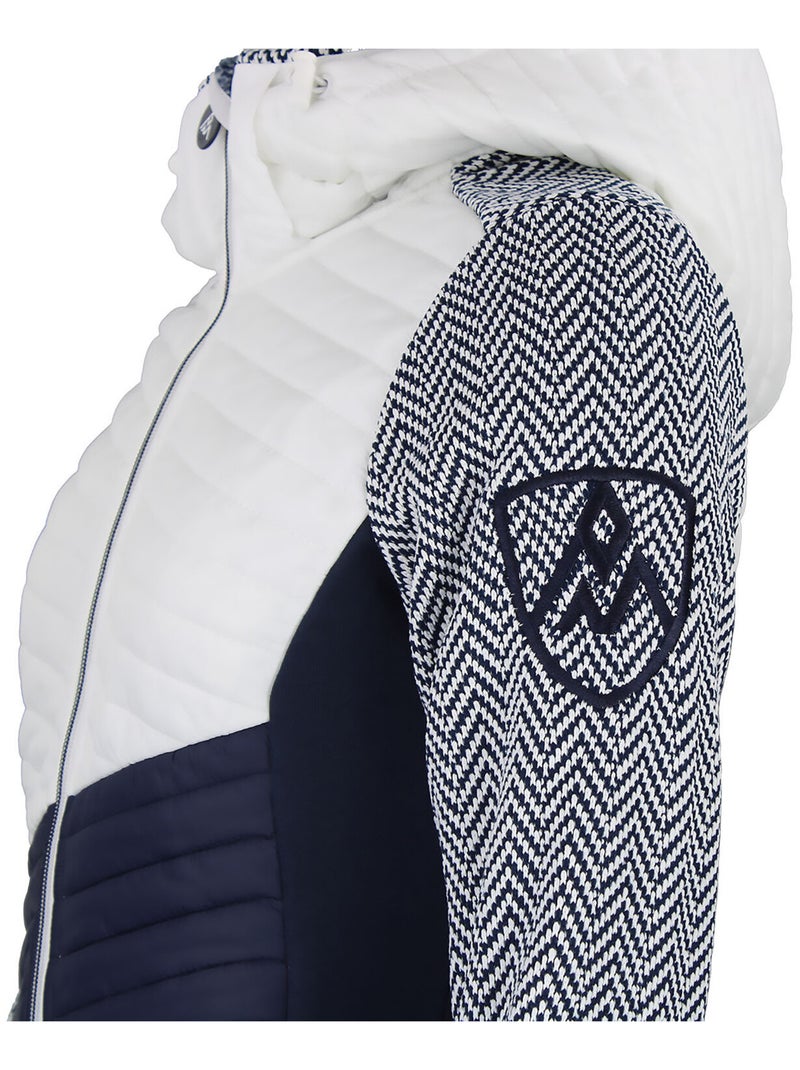 Blouson polaire AMIR - PEAK MOUNTAIN Blanc Bleu marine - Kiabi