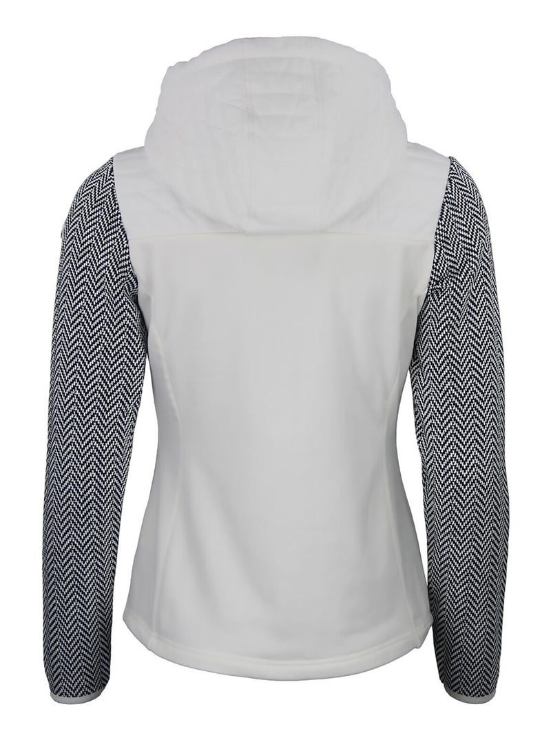 Blouson polaire ANDOMO - PEAK MOUNTAIN Blanc Bleu marine - Kiabi