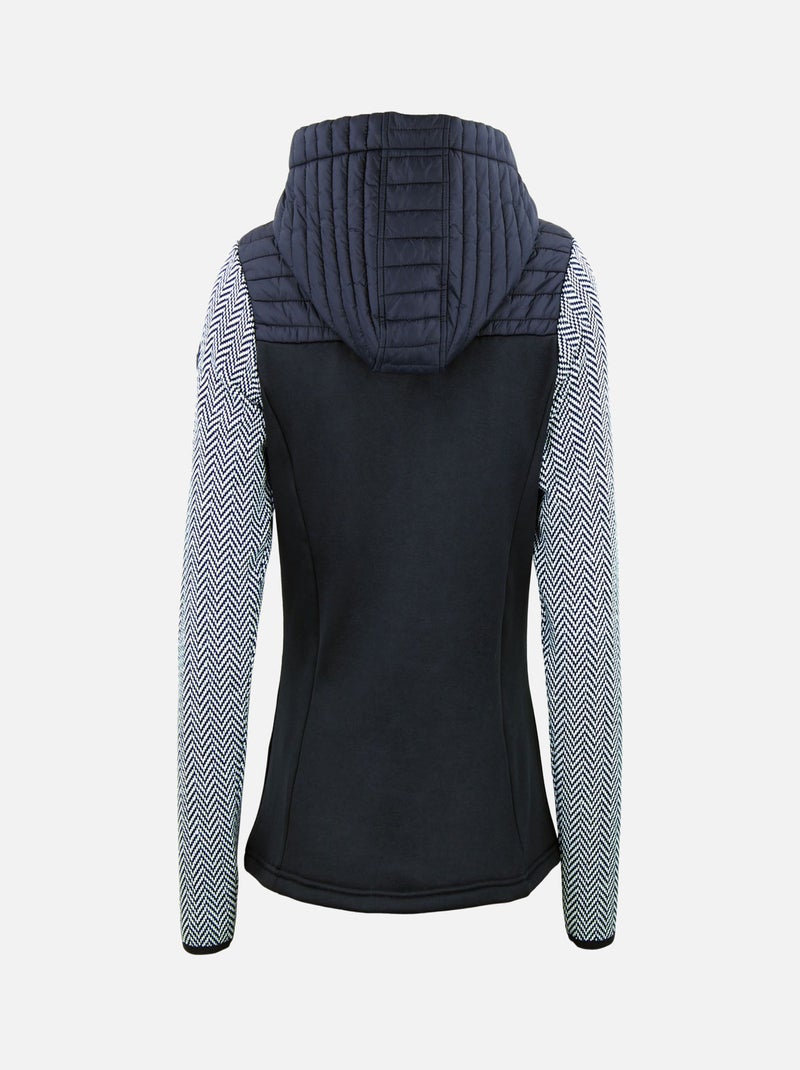 Blouson polaire   ANDOMO - PEAK MOUNTAIN Bleu marine - Kiabi