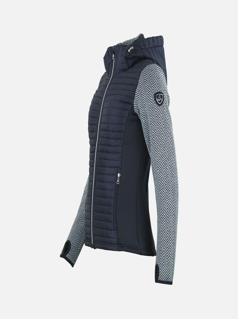 Blouson polaire   ANDOMO - PEAK MOUNTAIN Bleu marine - Kiabi