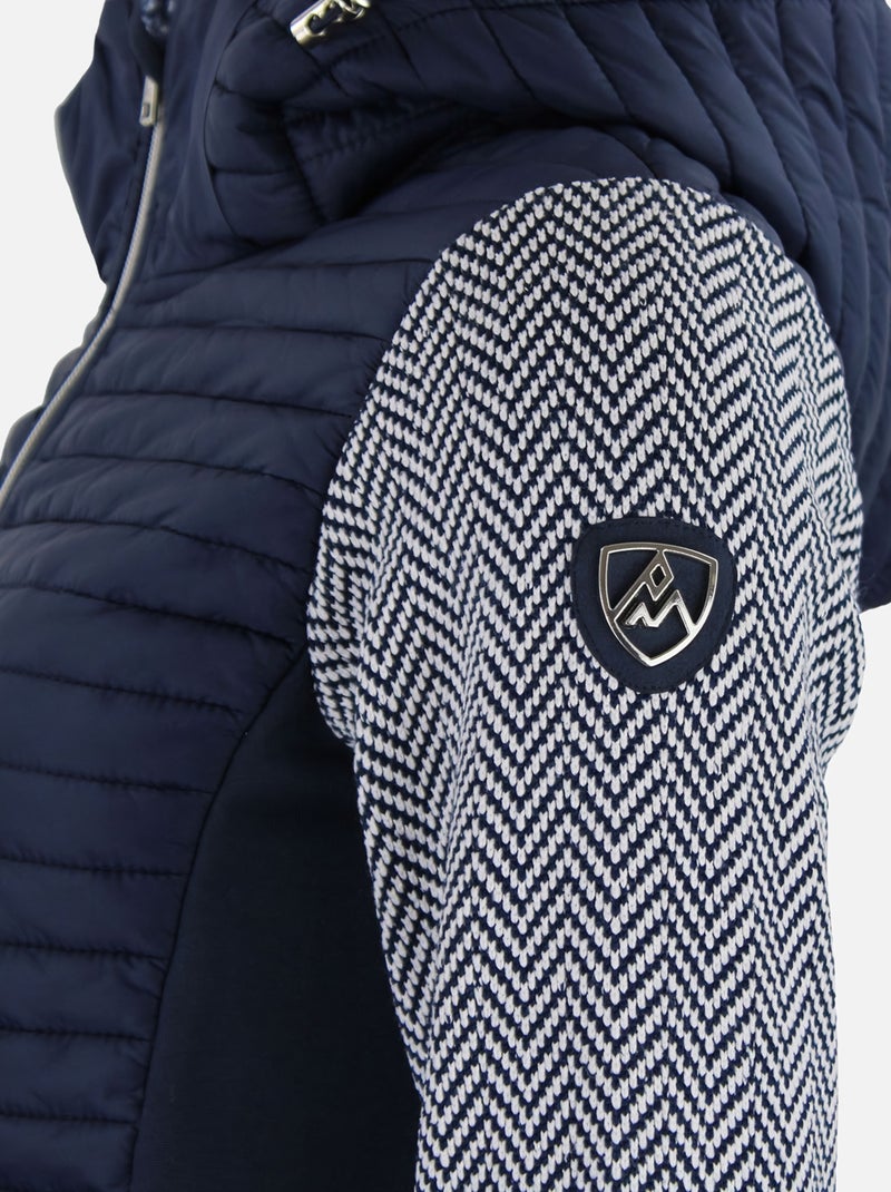 Blouson polaire   ANDOMO - PEAK MOUNTAIN Bleu marine - Kiabi