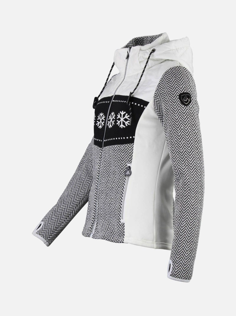 Blouson polaire   ANIMO - PEAK MOUNTAIN Blanc - Kiabi