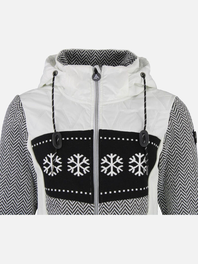 Blouson polaire   ANIMO - PEAK MOUNTAIN Blanc - Kiabi