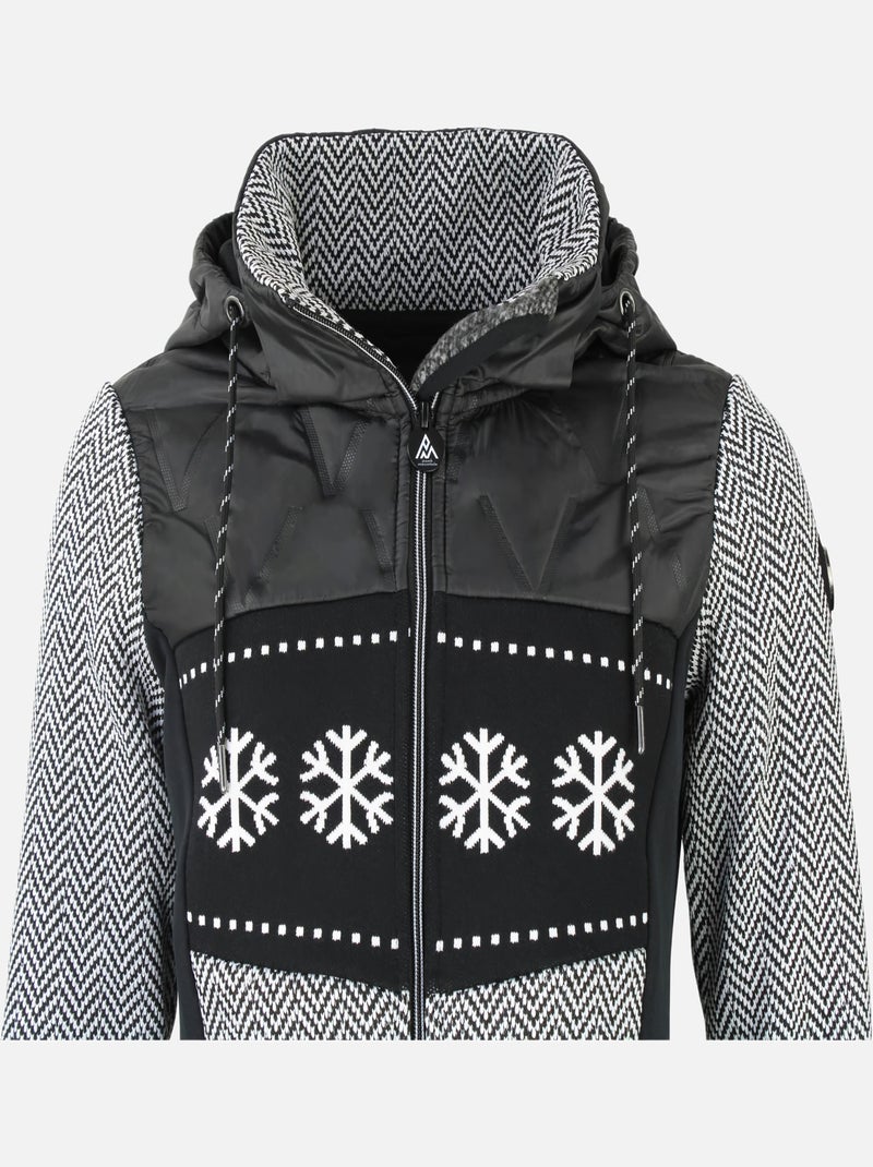 Blouson polaire   ANIMO - PEAK MOUNTAIN Noir Noir - Kiabi