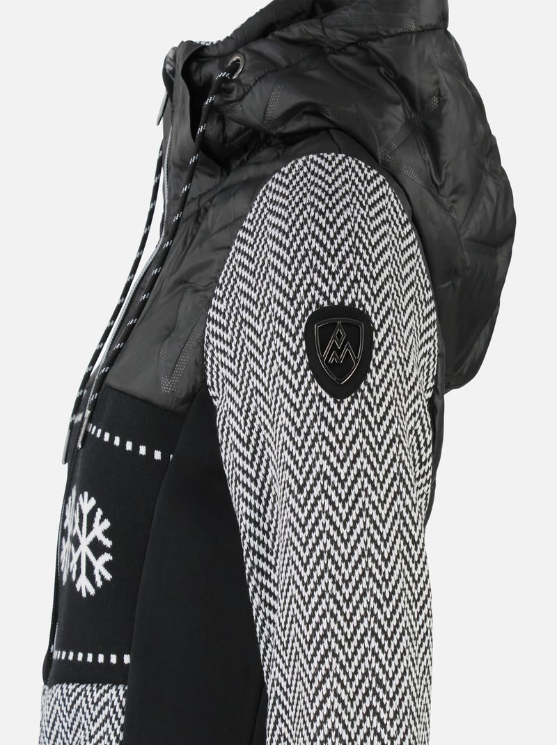 Blouson polaire   ANIMO - PEAK MOUNTAIN Noir Noir - Kiabi