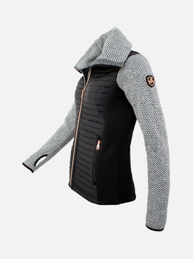 Blouson polaire   ANTEM1 - PEAK MOUNTAIN Noir Noir - Kiabi