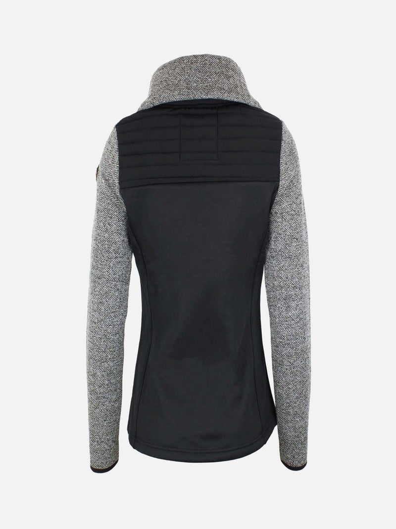Blouson polaire   ANTEMBI - PEAK MOUNTAIN Noir Noir - Kiabi