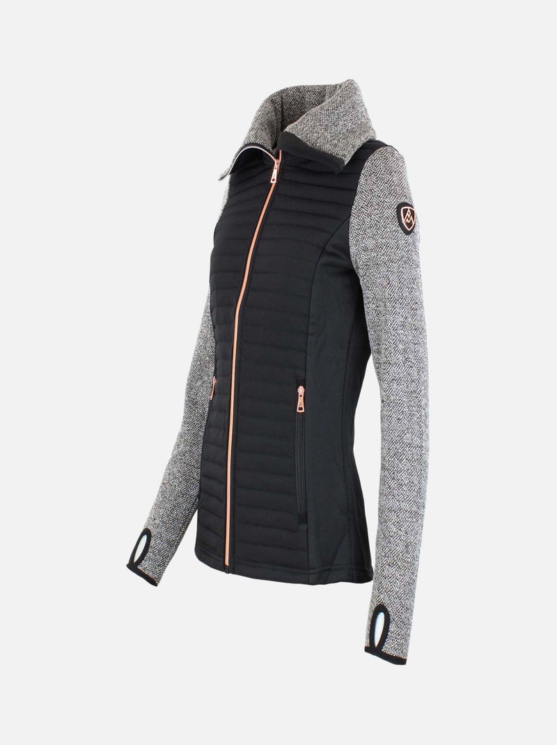 Blouson polaire   ANTEMBI - PEAK MOUNTAIN Noir Noir - Kiabi