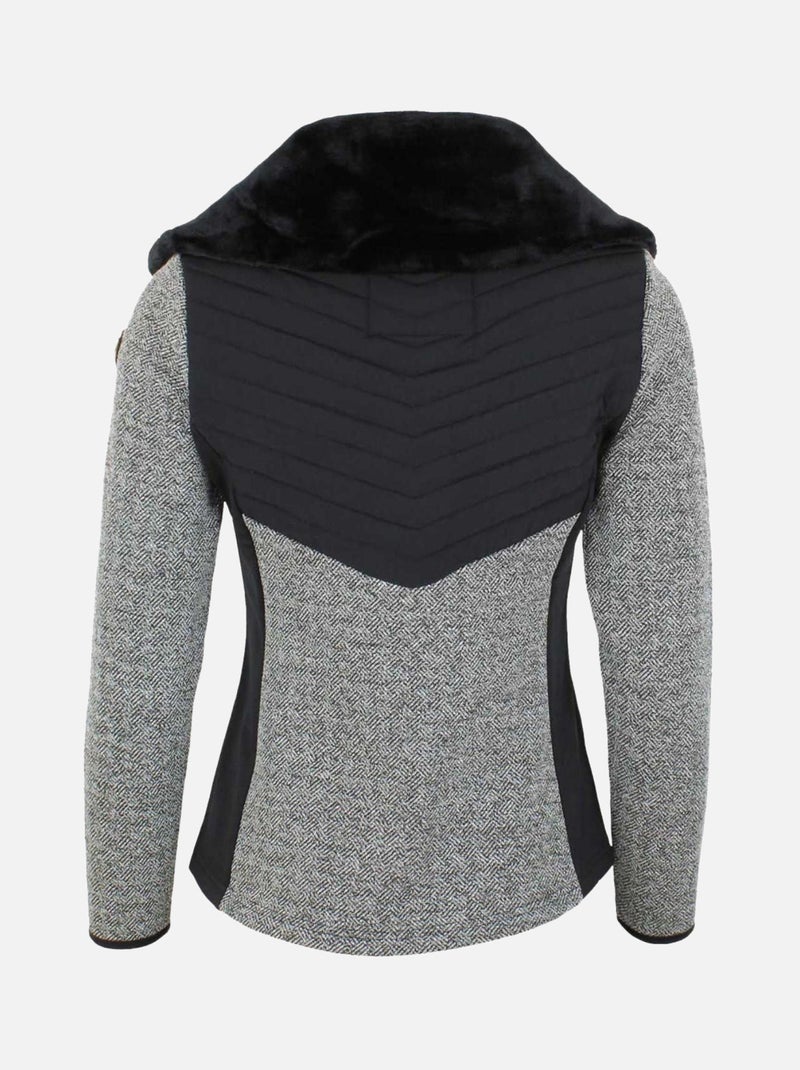 Blouson polaire   ANTEMOS - PEAK MOUNTAIN Noir Noir - Kiabi