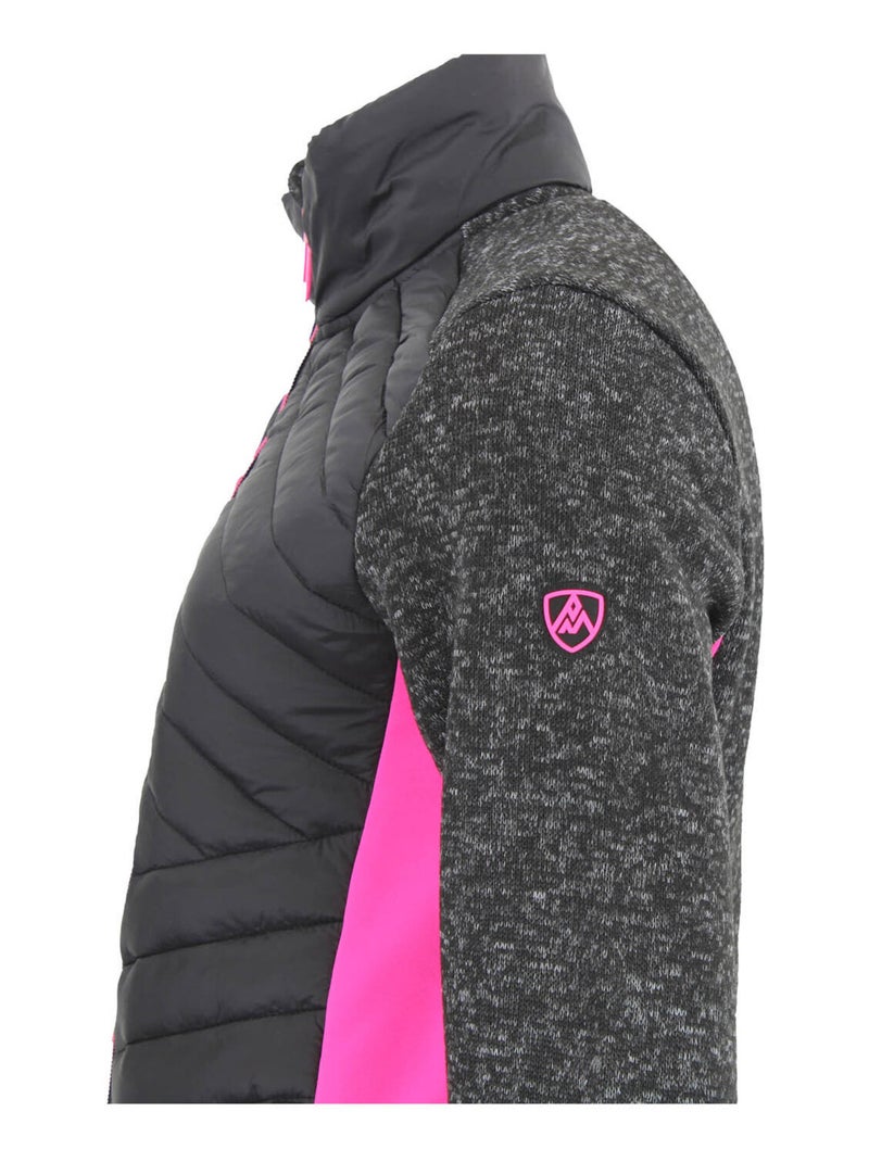 Blouson polaire APONY - PEAK MOUNTAIN Noir Noir - Kiabi