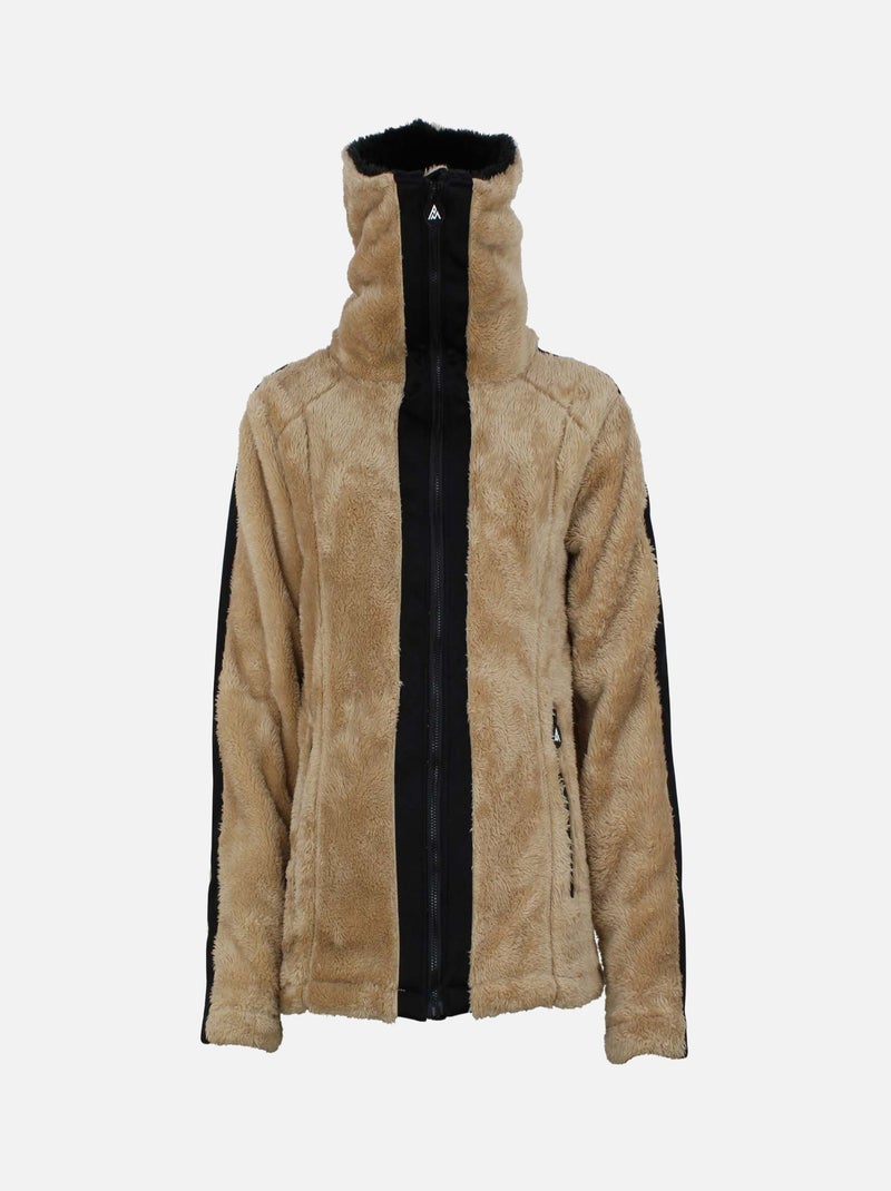 Blouson polaire   AREVA - PEAK MOUNTAIN Beige - Kiabi