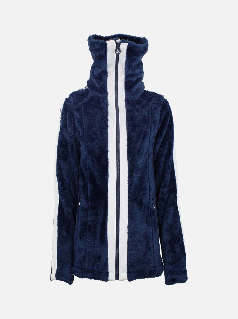 Blouson polaire   AREVA - PEAK MOUNTAIN Bleu marine - Kiabi