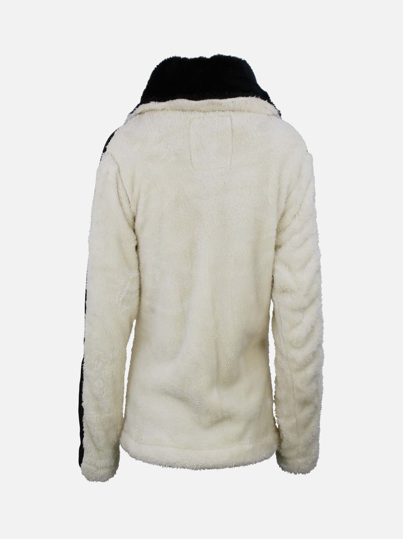 Blouson polaire   AREVA - PEAK MOUNTAIN Ecru - Kiabi