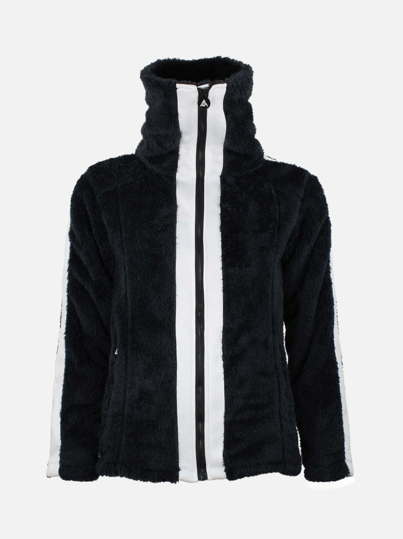 Blouson polaire   AREVA - PEAK MOUNTAIN Noir Noir - Kiabi
