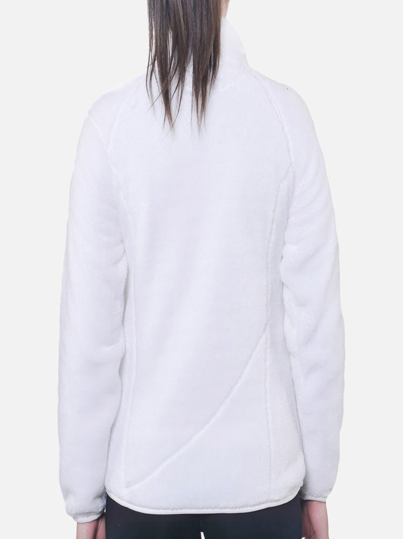 Blouson polaire   ARIANE - PEAK MOUNTAIN Blanc - Kiabi