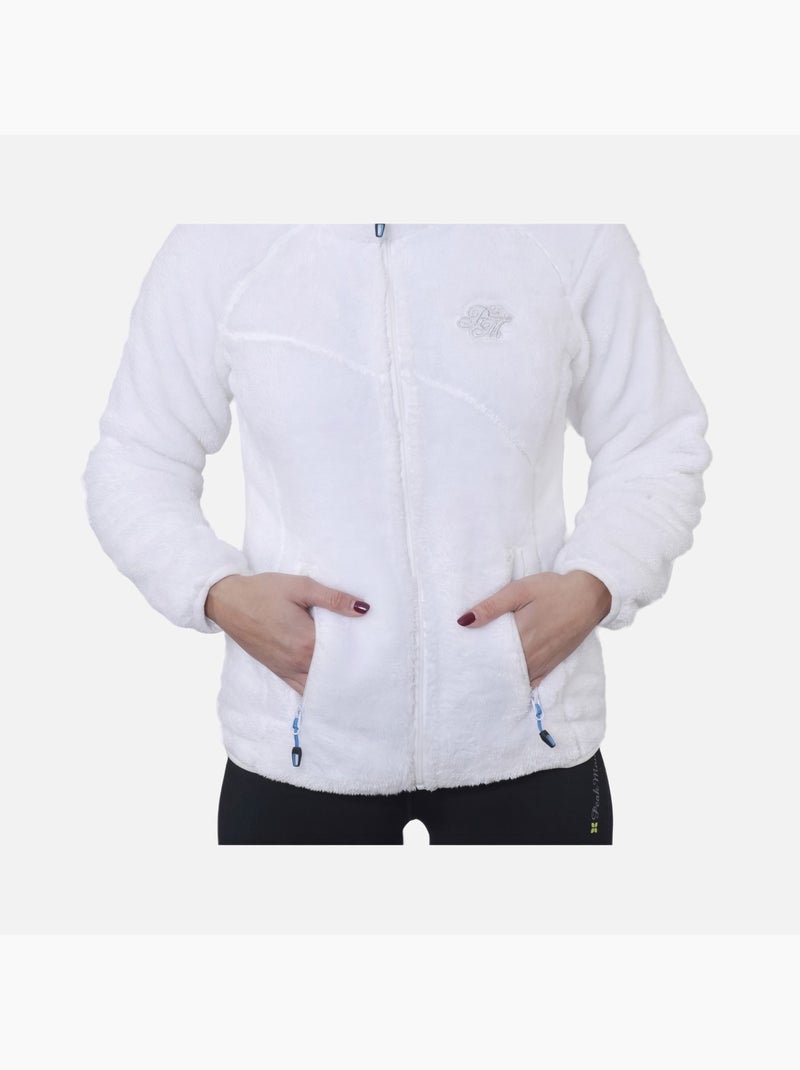 Blouson polaire   ARIANE - PEAK MOUNTAIN Blanc - Kiabi
