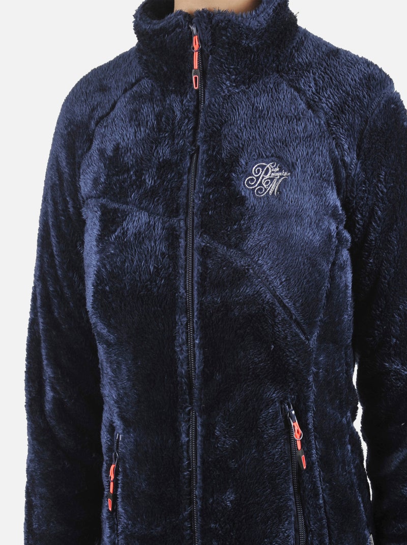 Blouson polaire   ARIANE - PEAK MOUNTAIN Bleu marine - Kiabi