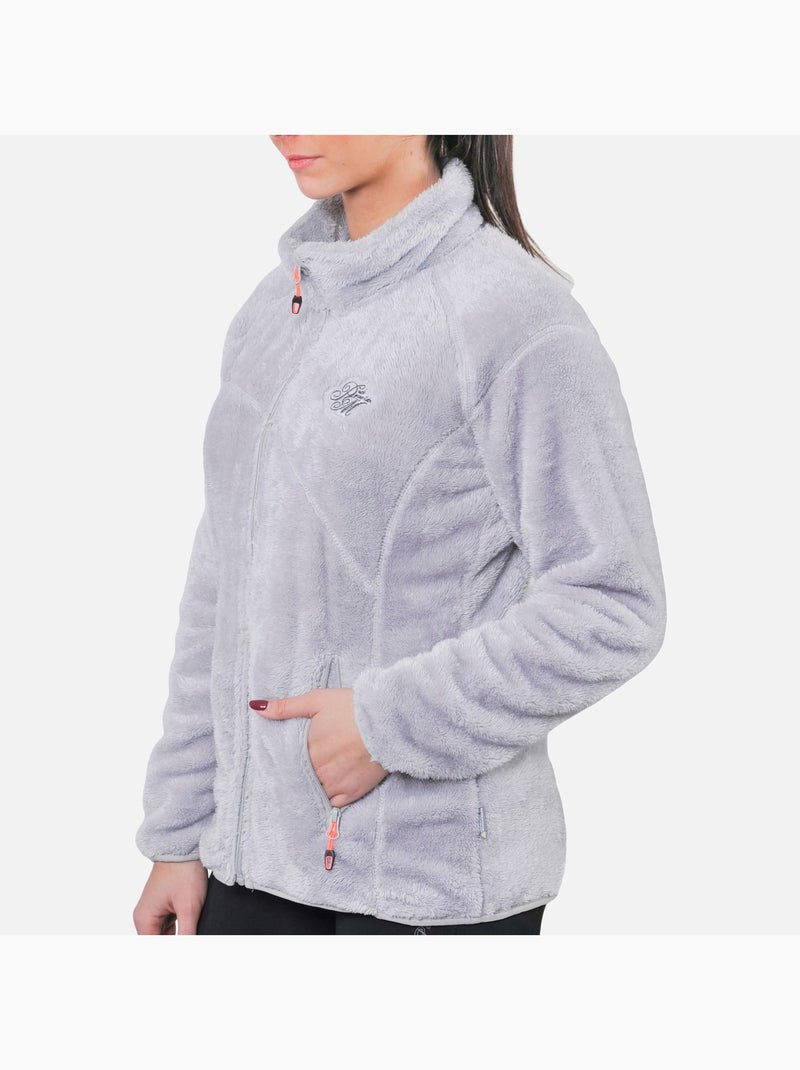 Blouson polaire   ARIANE - PEAK MOUNTAIN Gris - Kiabi