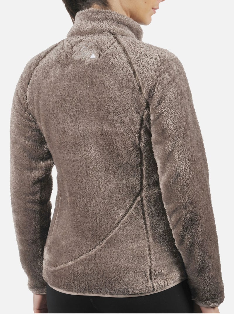 Blouson polaire   ARIANE - PEAK MOUNTAIN Gris taupe - Kiabi