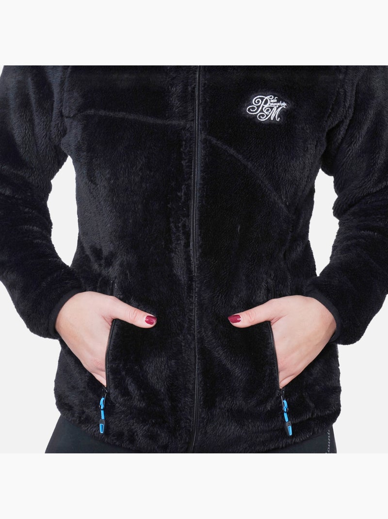 Blouson polaire   ARIANE - PEAK MOUNTAIN Noir Noir - Kiabi