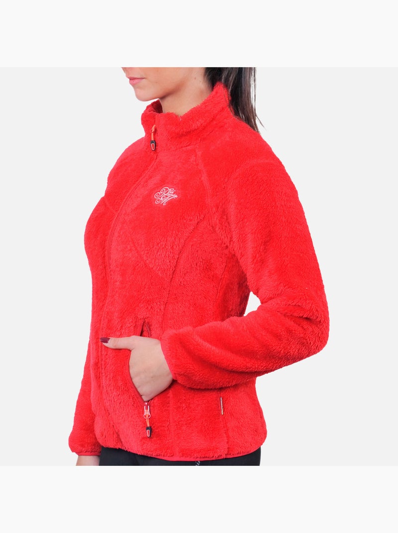Blouson polaire   ARIANE - PEAK MOUNTAIN Rouge - Kiabi