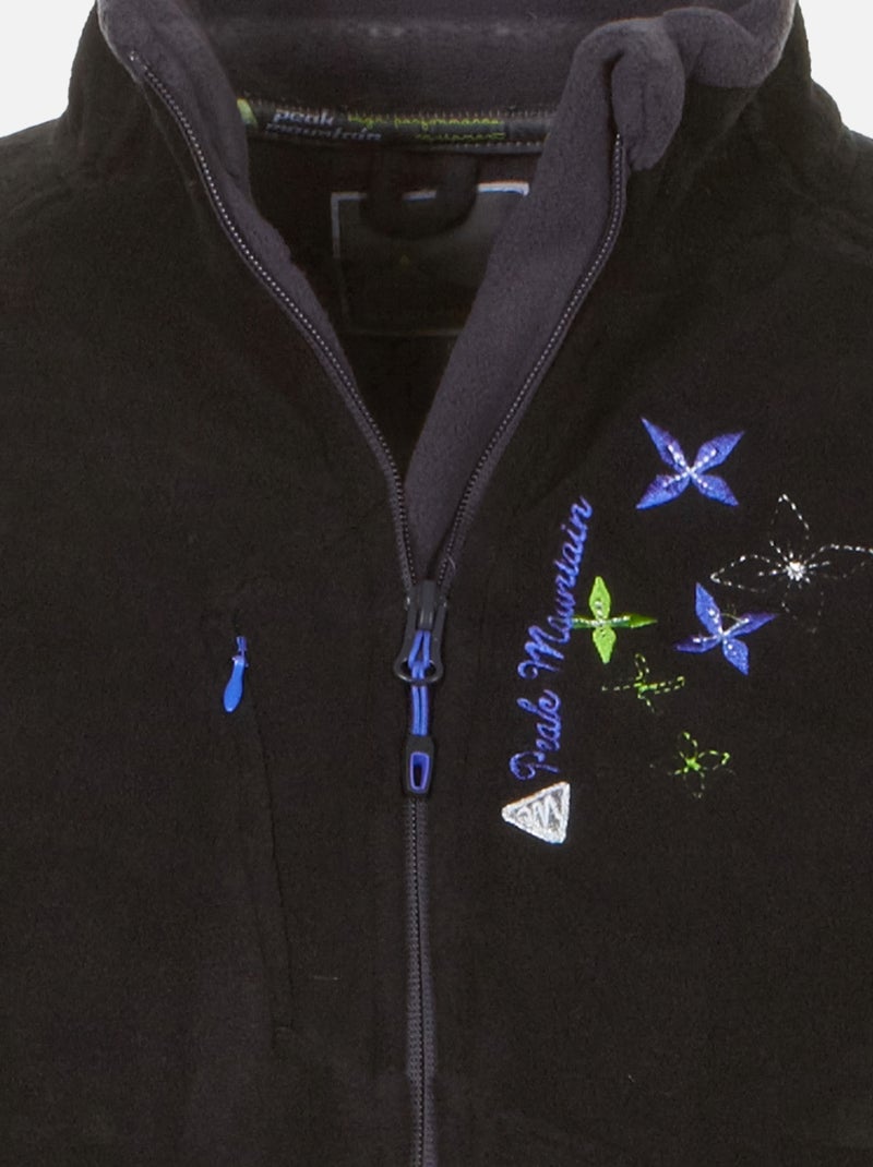 Blouson polaire   ARIL - PEAK MOUNTAIN Noir Noir - Kiabi