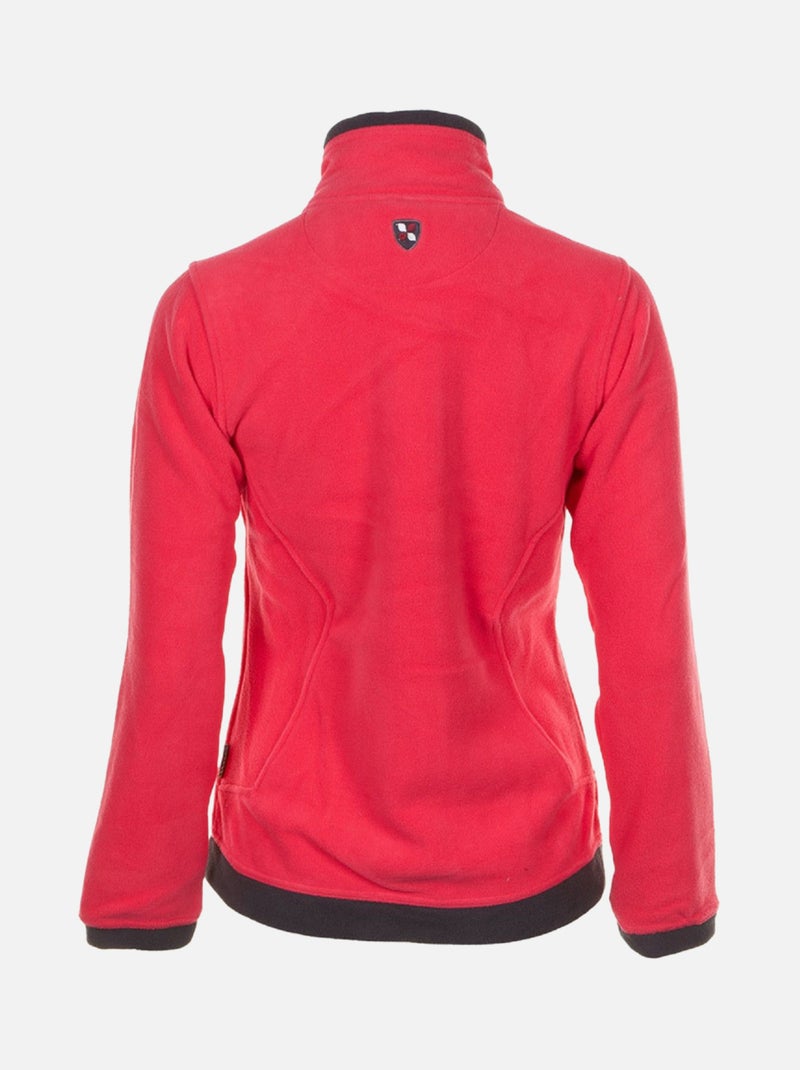 Blouson polaire   ARIL - PEAK MOUNTAIN Orange corail - Kiabi