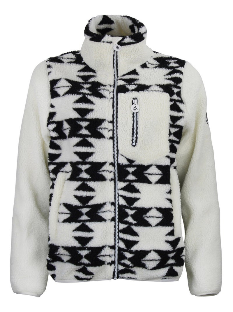 Blouson polaire   ARTHUR - PEAK MOUNTAIN Ecru - Kiabi