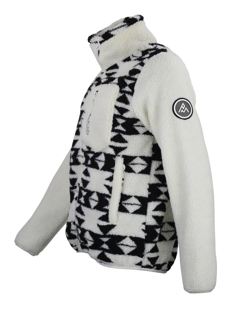 Blouson polaire   ARTHUR - PEAK MOUNTAIN Ecru - Kiabi