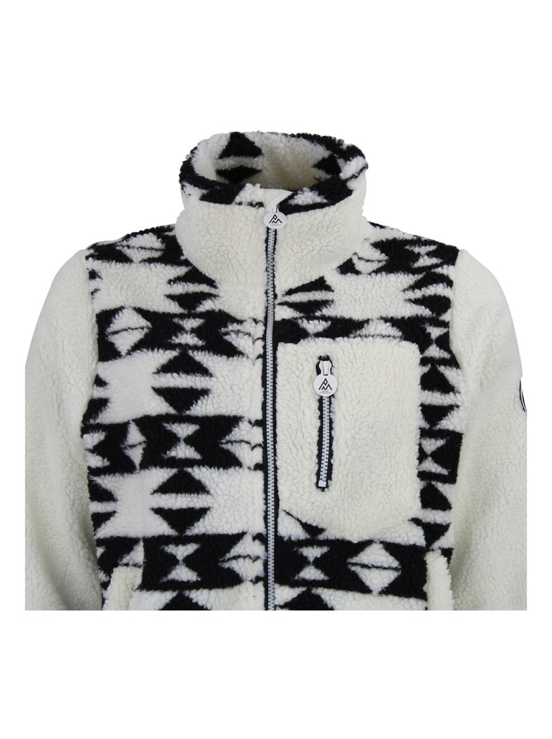 Blouson polaire   ARTHUR - PEAK MOUNTAIN Ecru - Kiabi