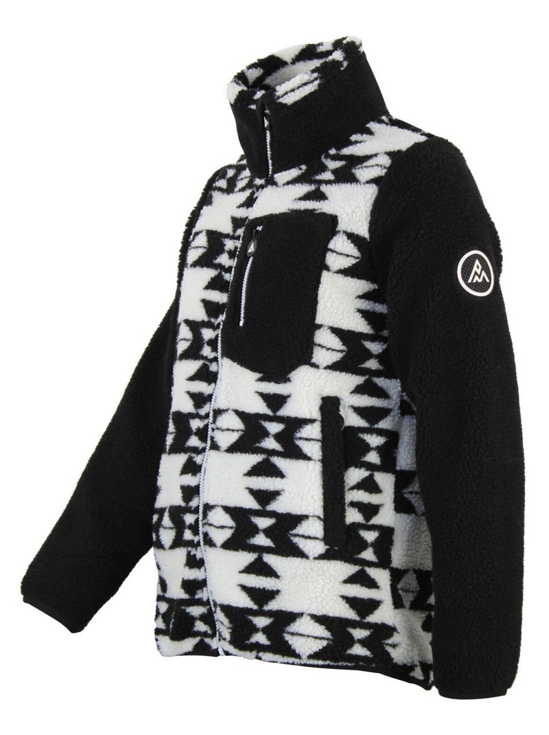 Blouson polaire   ARTHUR - PEAK MOUNTAIN Noir Noir - Kiabi