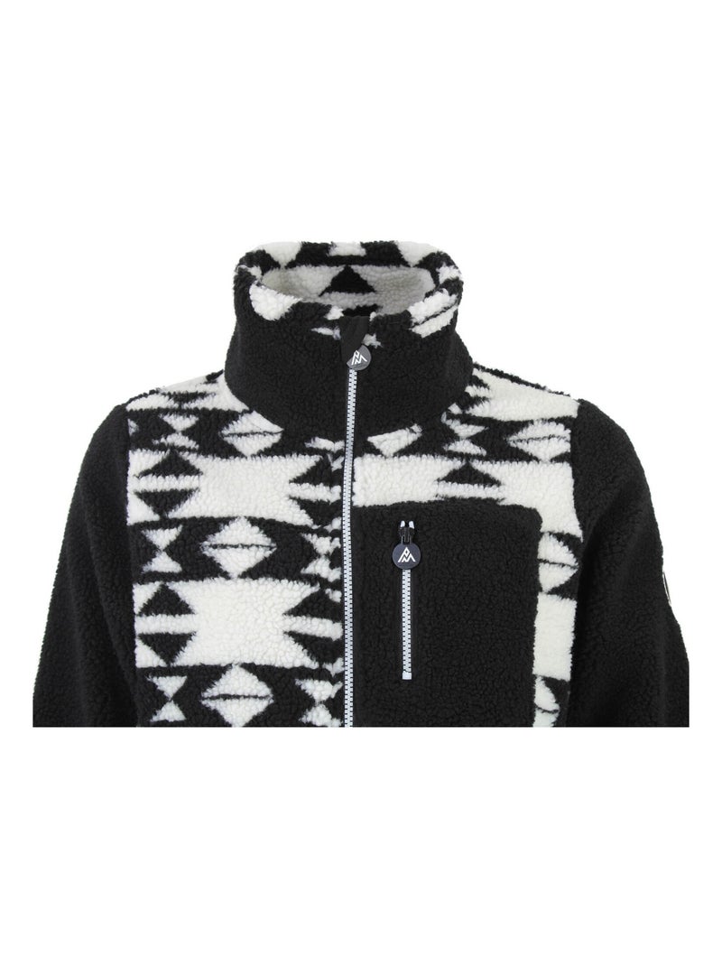 Blouson polaire   ARTHUR - PEAK MOUNTAIN Noir Noir - Kiabi