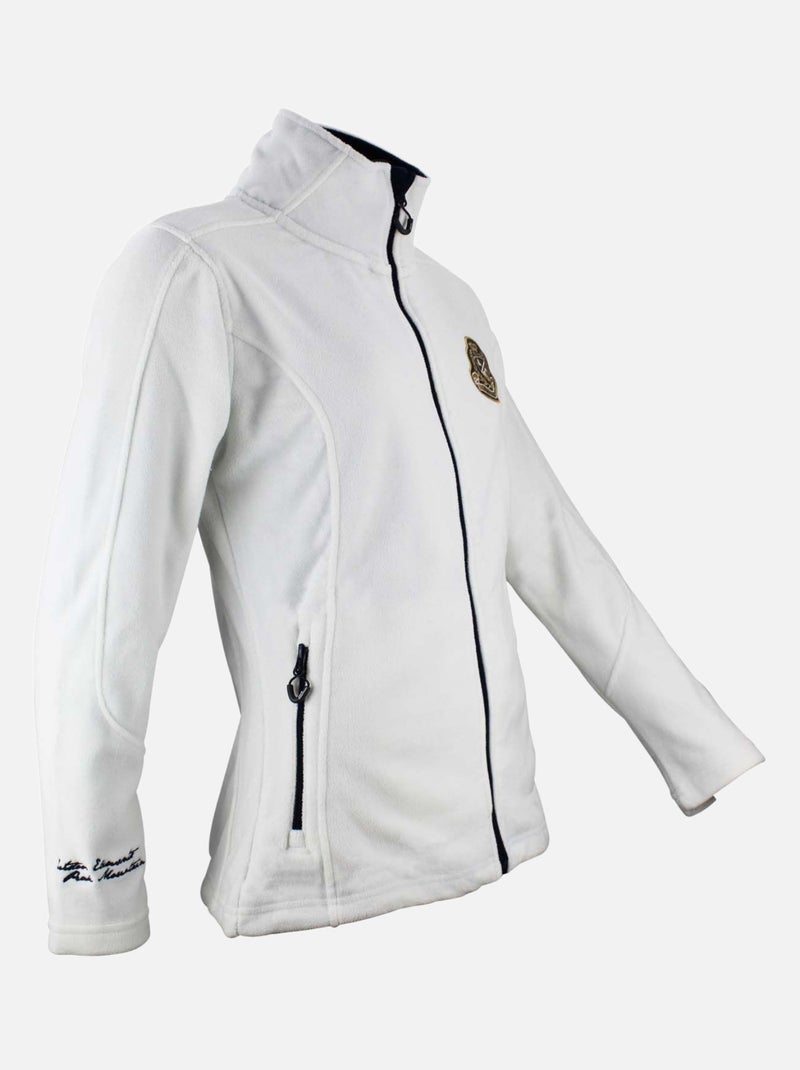 Blouson polaire   ASAK - PEAK MOUNTAIN Blanc - Kiabi