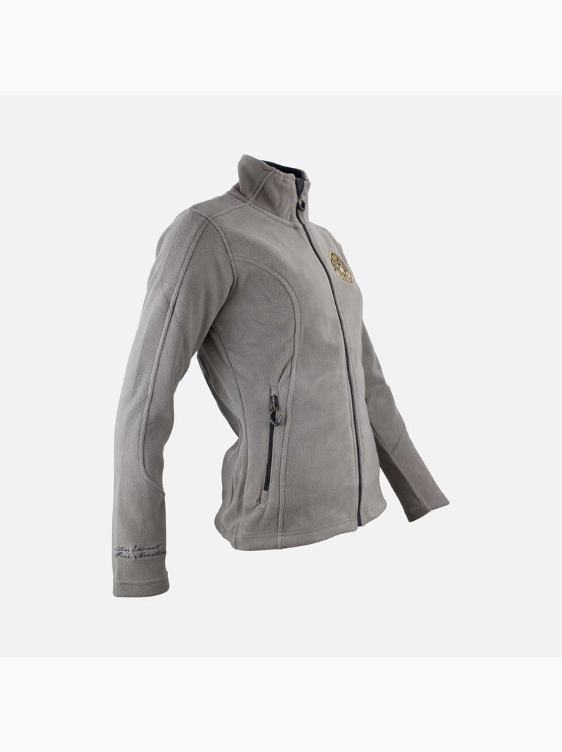 Blouson polaire   ASAK - PEAK MOUNTAIN Gris taupe - Kiabi